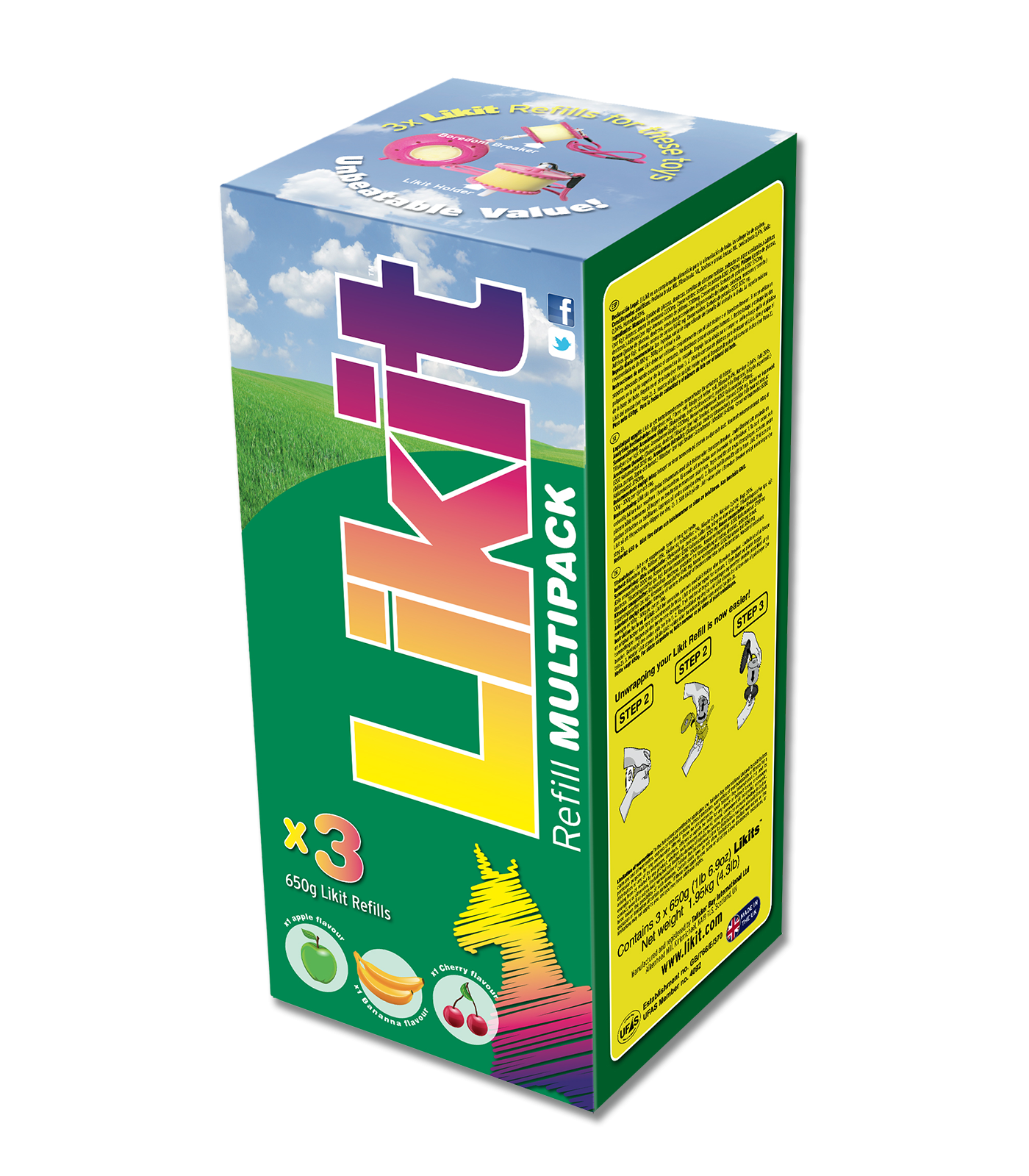 Likit Assortiment 3x650gr Likit 16,95 €