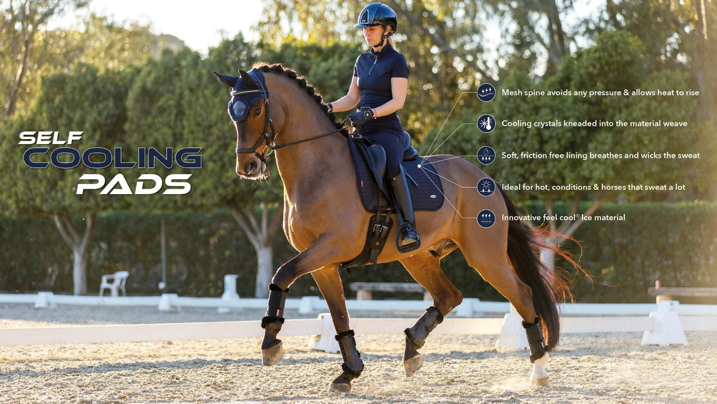 Tapis de Selle CSO Self-Cool Close Contact Square ICE BLUE LeMieux 92,95 €