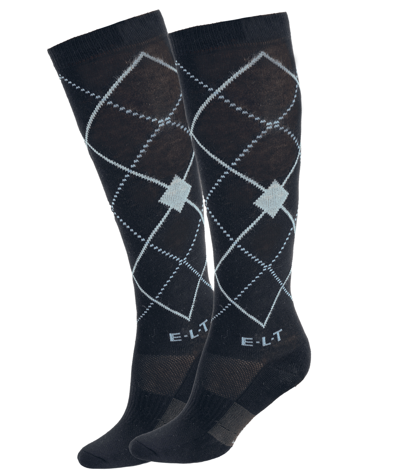 Chaussettes d'équitation à losanges