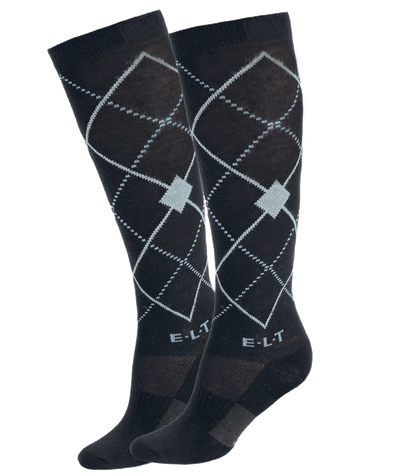 Chaussettes d'équitation à losanges