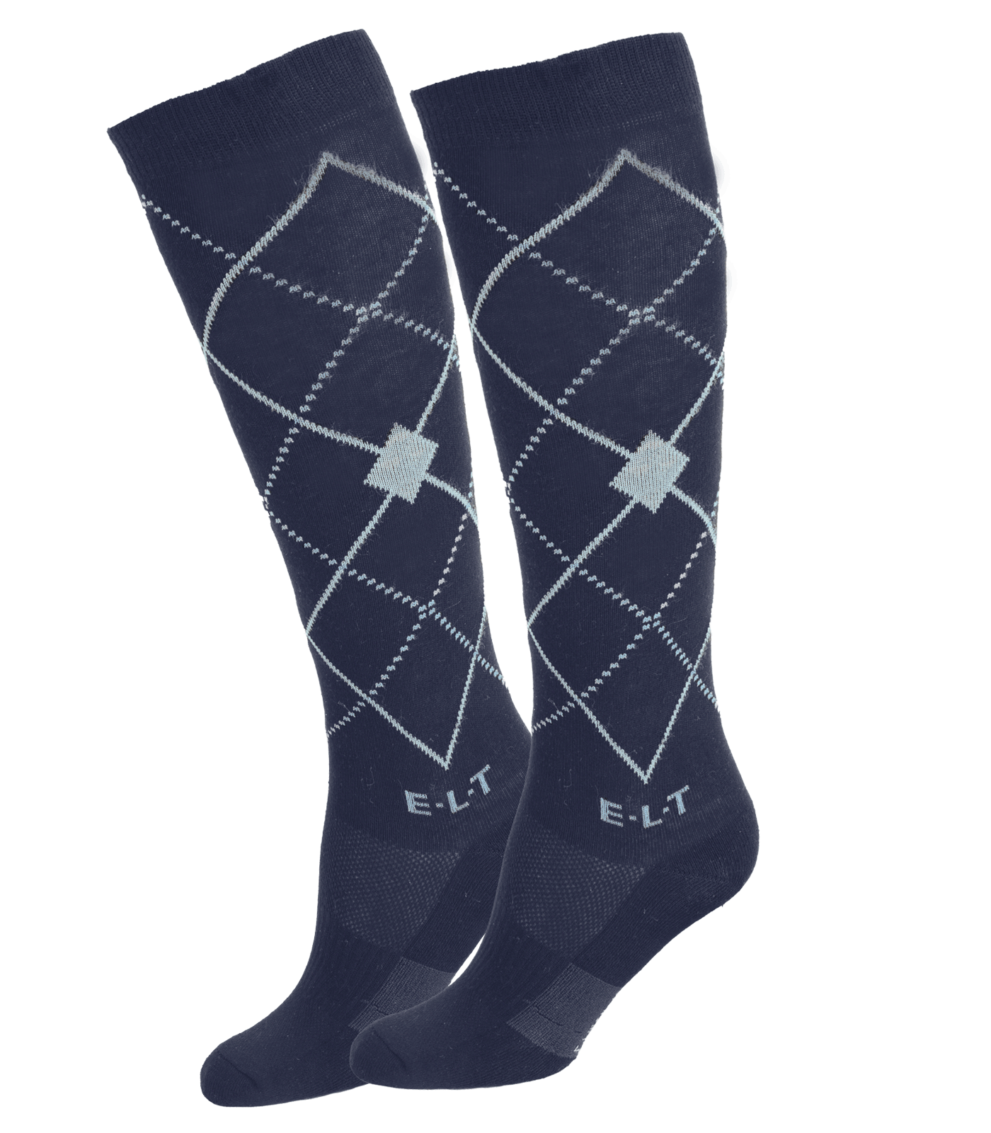 Chaussettes d'équitation à losanges