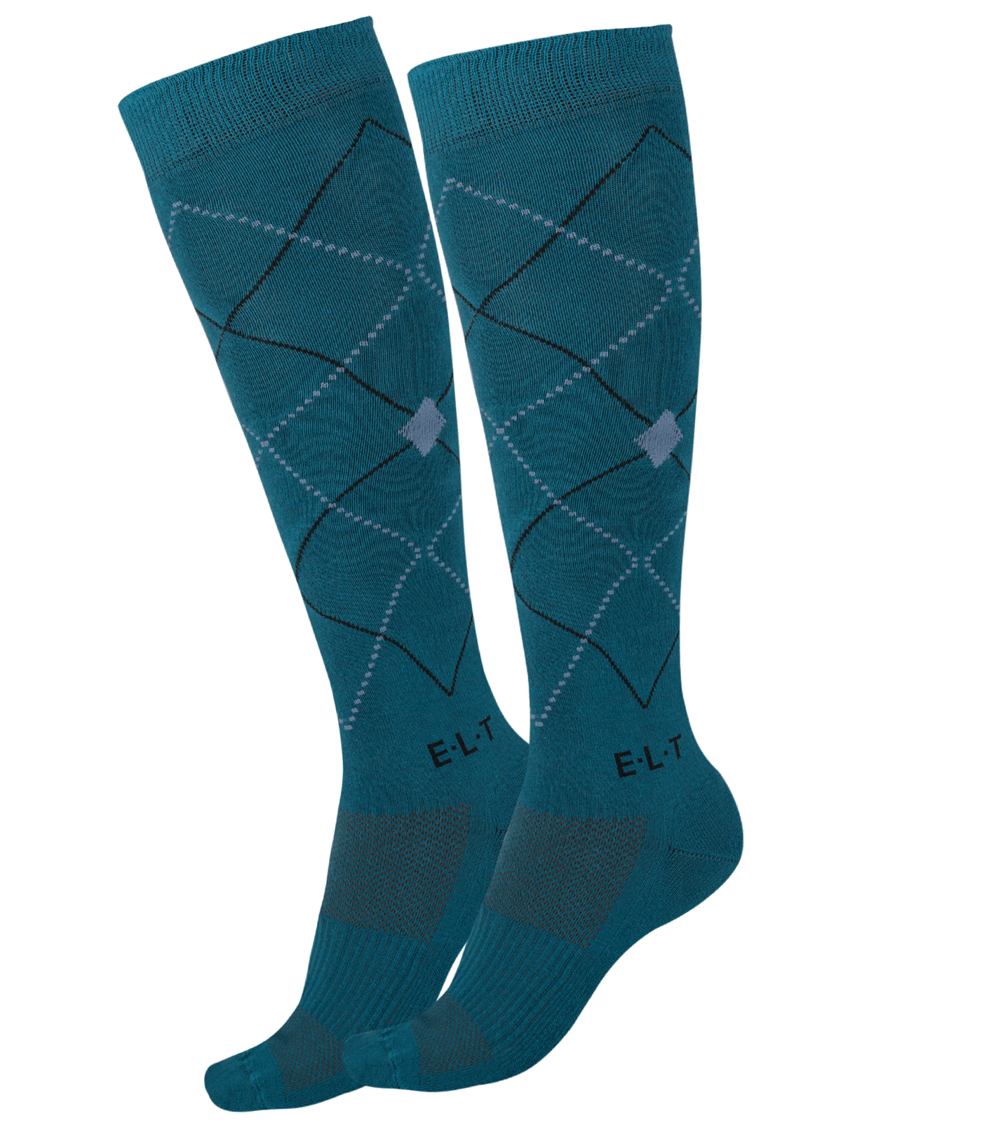 Chaussettes d'équitation à losanges