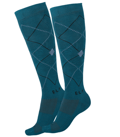 Chaussettes d'équitation à losanges