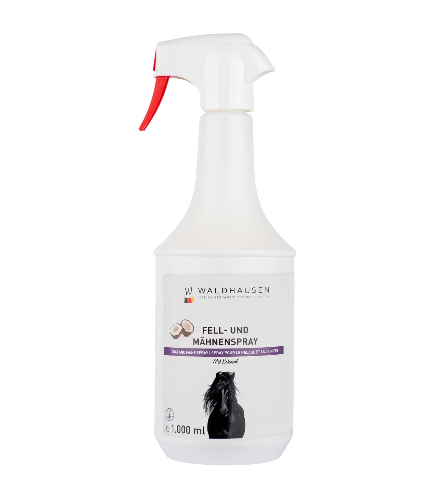 Spray à l’huile de coco pour pelage et crinière, 1000 ml