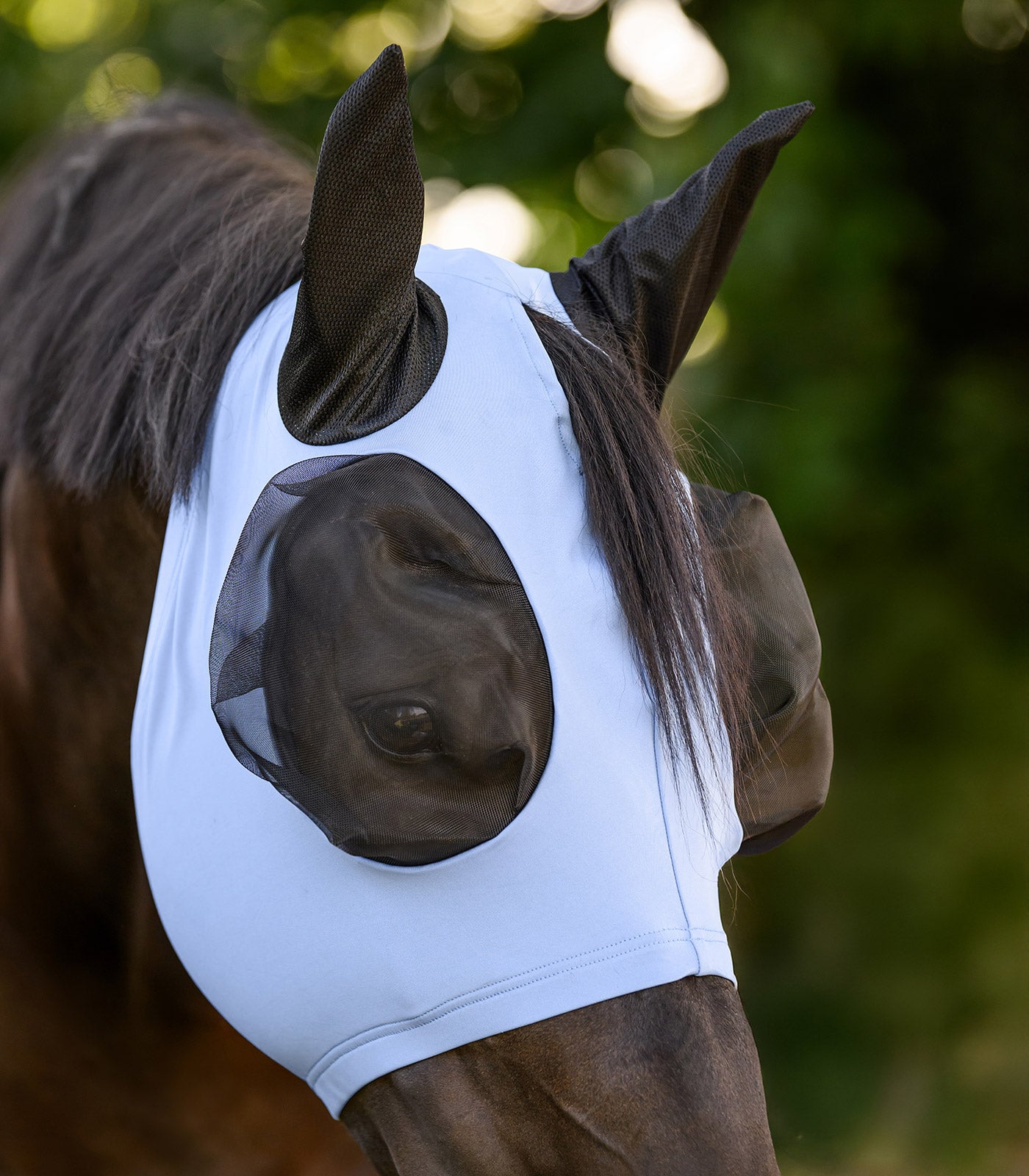 Masque anti-mouches Puck Flex bleu pastel