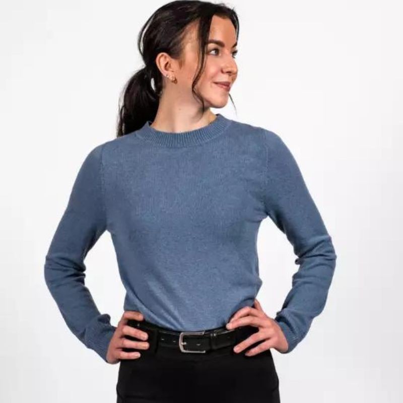 Pulls Charlie en cachmere et mérino couleur Bleu Fager Equestrian   110,00 €